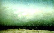 Caspar David Friedrich monk by the sea oil painting artist